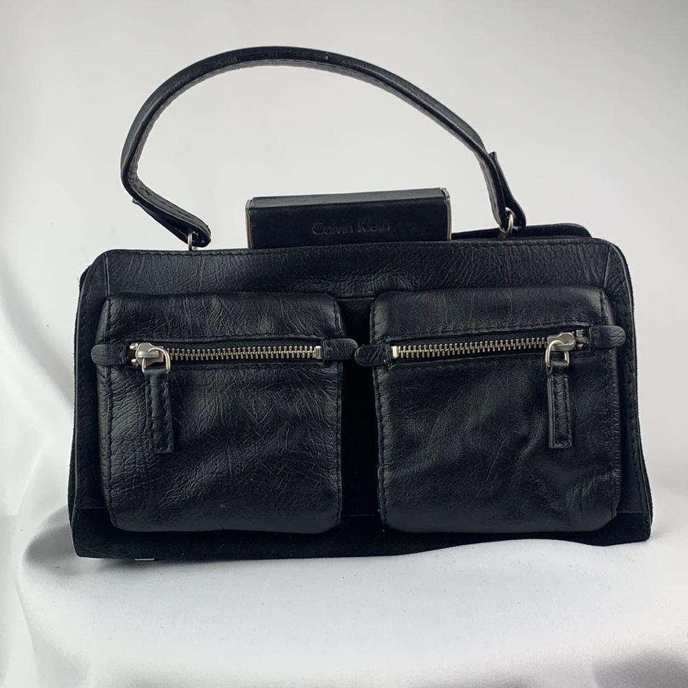 Calvin Klein Black Suede Bag
